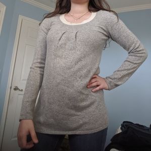 Gray cashmere sweater